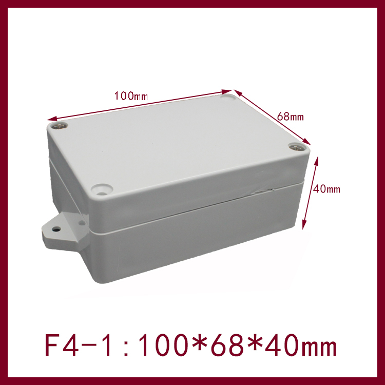 100*68*40 mm waterproof junction box with fixed mounting ear F4-1 plastic electrical engineering box