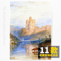 Turner oil painting original re-engraved niche literary photo paper poster picture card full of 8 postage decorative paintings