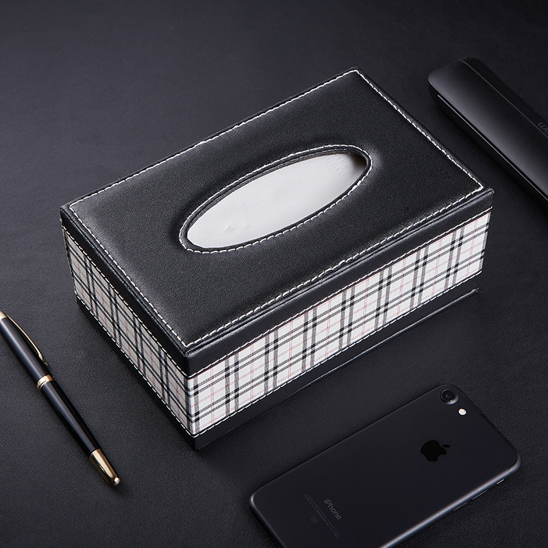 Household Creative Rectangular Wooden Tissue Box Living Room Coffee Table Simple Drawer Box Multifunctional Car Napkin Box