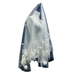 베일 슈퍼 요정 숲 진주 꽃 사진 베일