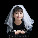 Детская лесная вуаль, реквизит для фотосессии, белая пышная короткая вуаль «Любовь под луной», супер сказочная вуаль