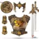 Бронзовый двойной мечевой доспехи [плюс маленький щит]