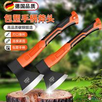 German ax high manganese steel firewood splitting artifact fathers head splitting firewood outdoor logging tree felling mountaineering woodworking fire ax