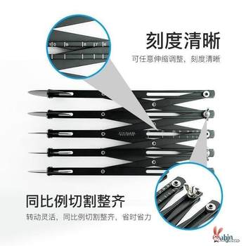 Retractable 5-Wheel 7-Blade Dough Divider for Non-Stick Pastry, Puff Pastry, Pizza Multi-Wheel Cutter