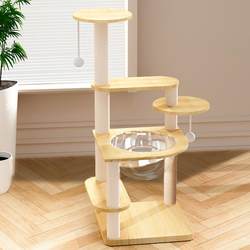 Cat Climbing Frame, Play and Sleep All-In-One, Home Cat Shelf, Cat Bed, Cat Tree, Cat Viewing Platform, Space Capsule Cat Bed, Jumping Platform, Small Size