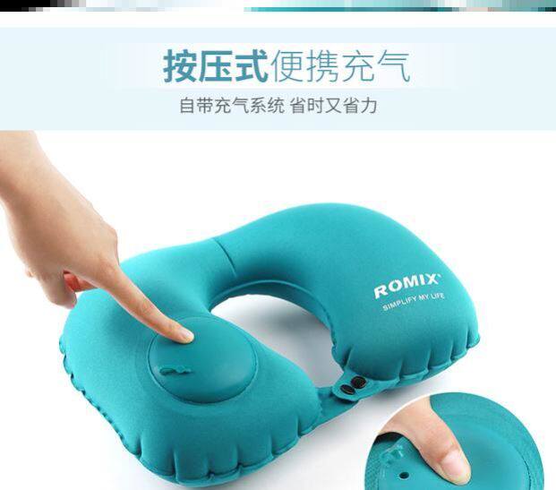 Driving sleeping pillows convenient and accommodating camping bags male and female u-shaped neck-protection car cushions easy to inflate with cervical spine u type pillows