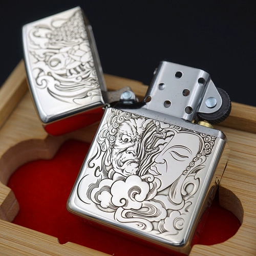 Ветрозащитная зажигалка на керосине, ограниченное издание, серебро 925 пробы, серебро 925 пробы