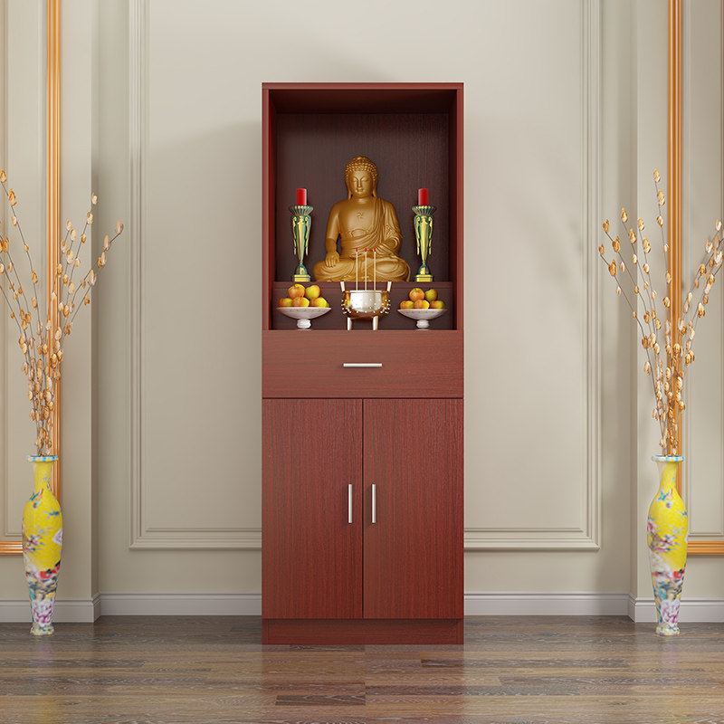 Buddha altar for the table household Buddha cabinet vertical cabinet for the altar Buddha altar God of Wealth god statue cabinet shrine economical worship table altar