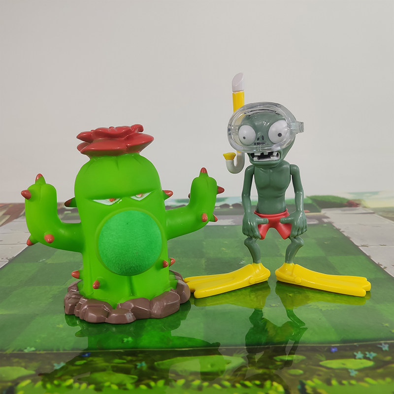 Игрушки-животные 植物大战僵尸玩具大号软胶仙人掌射手可发射炮弹对战手办男孩单个 Rong Dafeng