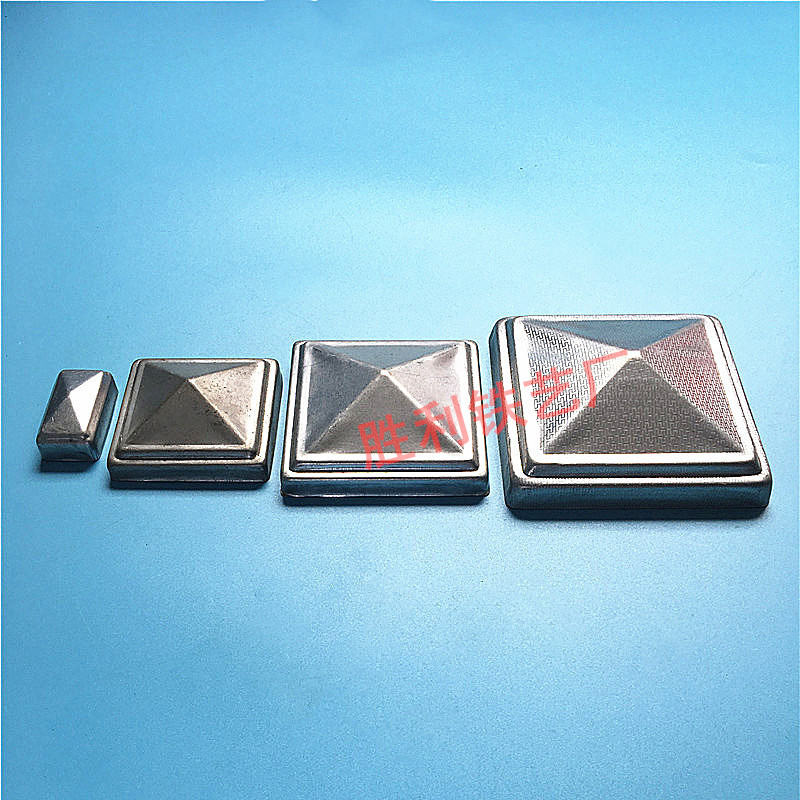 Square Pipe Cover Type Nut Iron Art Accessories Decoration Lid Closure Lid Zinc Steel Guardrails Accessories Coping Post Head Cap Closure Lid