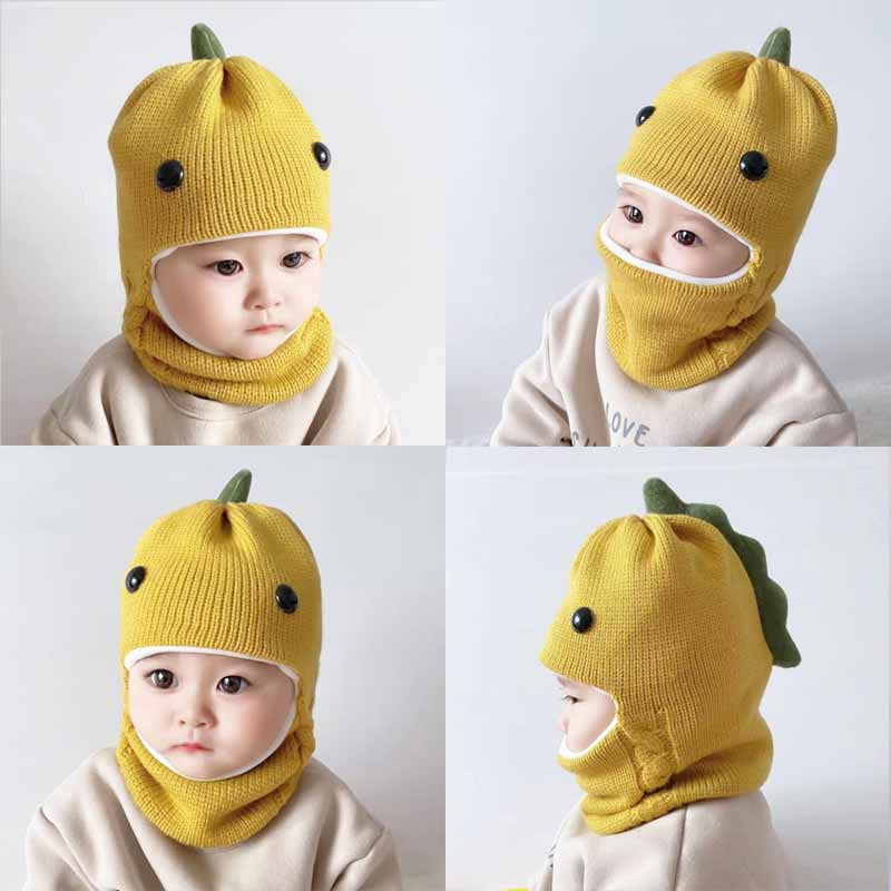Baby and children one-piece hat autumn and winter boys and girls baby boy cute super cute winter infants and children