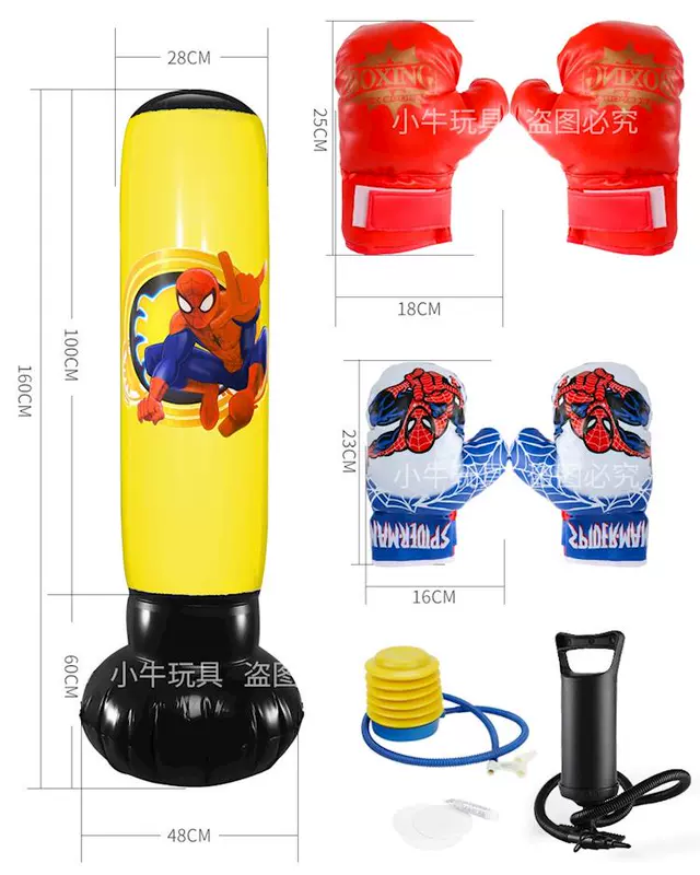 Túi đấm đấm bốc trẻ em Sanda dọc nhà đào tạo taekwondo thẳng đứng tumbler đấm túi thiết bị đào tạo thể dục - Taekwondo / Võ thuật / Chiến đấu