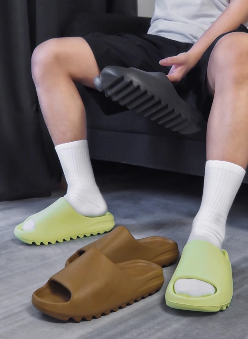 广椰子拖鞋男正品og yeezy夏季踩屎感外穿eva厚底防滑一字凉拖女