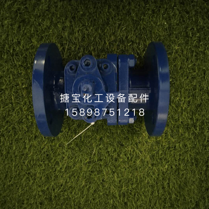 Full lining fluorine ball valve lining PTFE ball valve reaction kettle bottom valve DN50 80125 for corrosion and acid-resistant acid-cast steel flange full lining fluorine ball valve