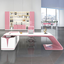 Baked paint boss table president desk modern simple light luxury fashion manager supervisor desk desk desk