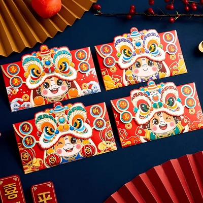 六品堂卡通异形创意马年红包