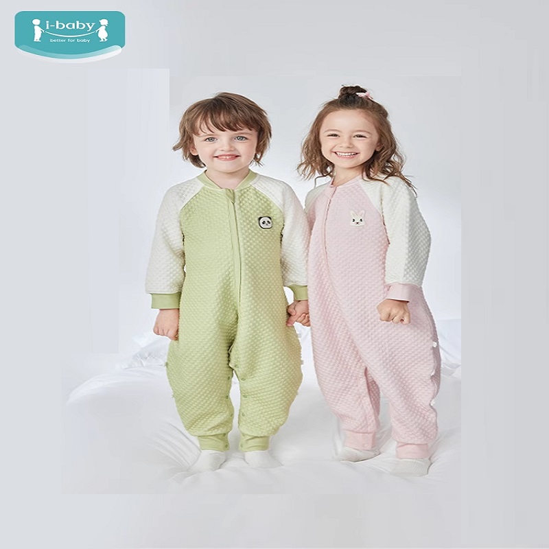 ibaby小奶泡婴儿恒温睡袋空气层分腿宝宝男女儿童防踢被防惊跳