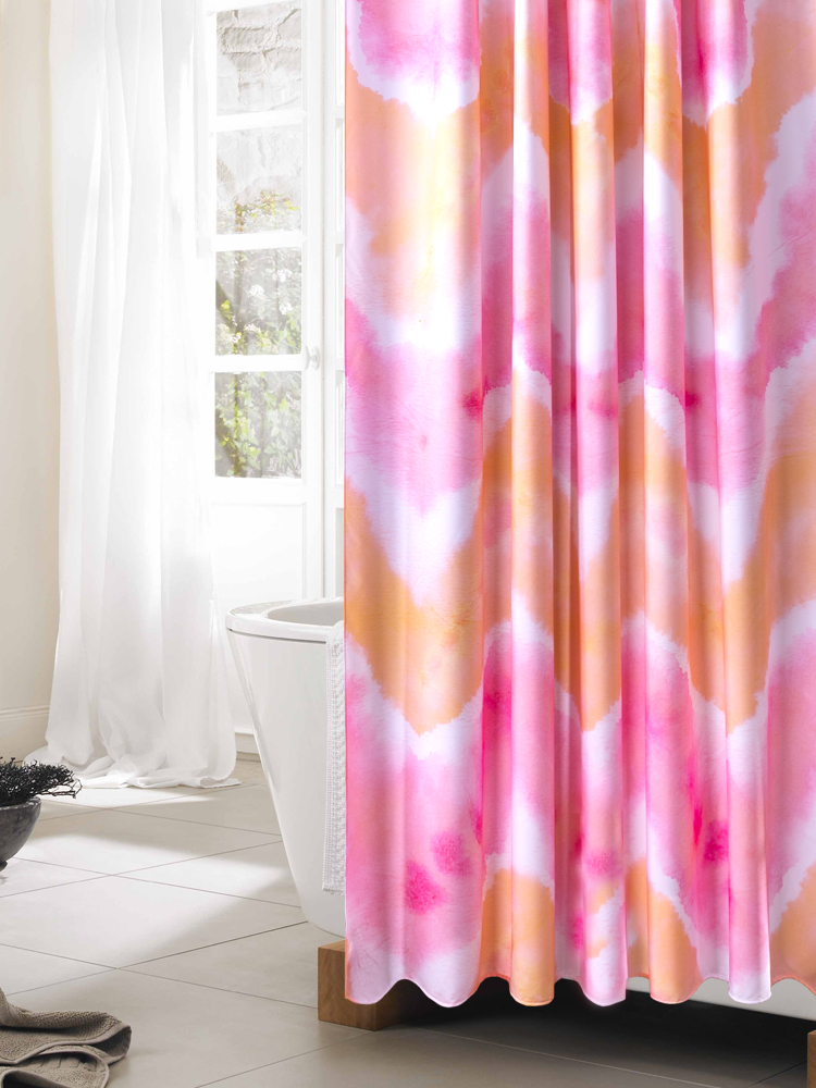 Nordic bath curtain suit free of punch toilet partition upscale waterproof thickened mildew-proof bathroom curtain door curtain-Taobao