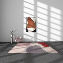 (One blanket one painting )Modern simple light luxury wind living room sofa carpet Coffee table mat Nordic bedroom bedside blanket