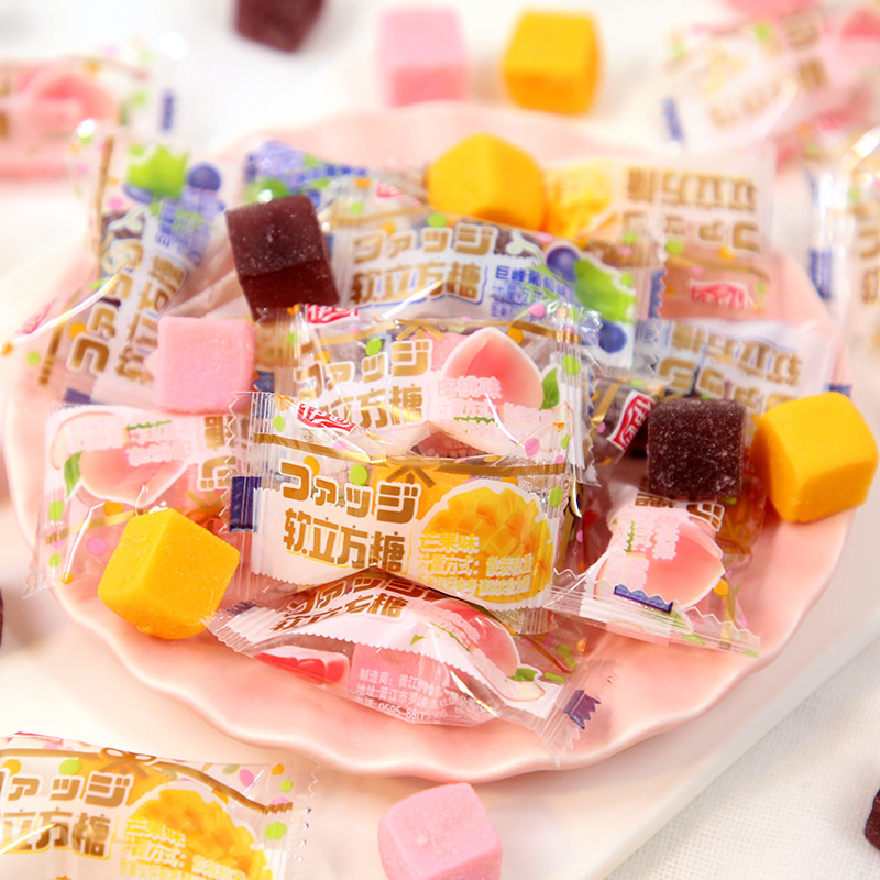 Cubic Soft Sugar Fruit Taste Candy High Face Sugar Qq Sugar Kids Love The Net Red Casual Snacks Wholesale