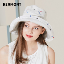  Camon sunscreen big edge hat ladies linen fisherman hat foldable outdoor travel hat Outdoor wild sun hat summer