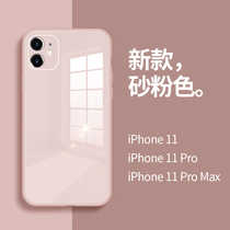 Apple 11 mobile phone shell iphonex glass 11pro liquid silicone apple x soft edge iphoneXsMax lens full package promax male and female iphonex