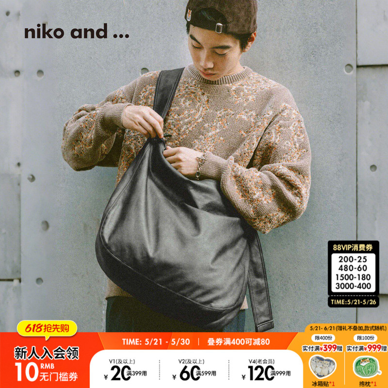 Niko and ... Men's Bag 2025 New Style Casual Work Clothing Large Capacity Sports Fitness Tote Bag 572965 Niko and ... Men's Bag 2025 New Style Casual Work Clothing Large Capacity Sports Fitness Tote Bag 572965