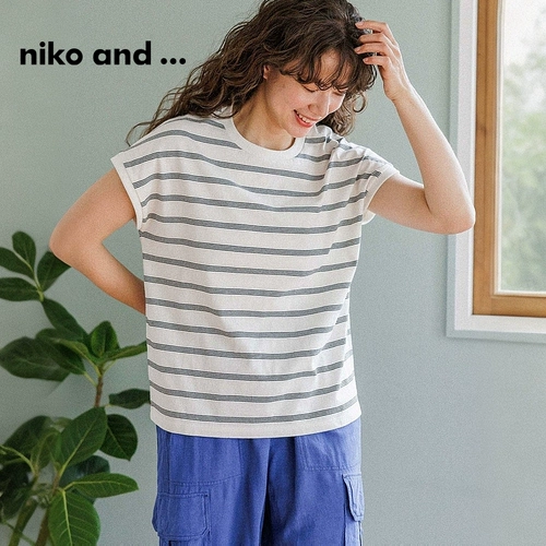 niko and ... Летняя модная японская футболка для отдыха, свободный крой