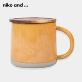 niko and ... Кружка новогодняя цветная макаронная креативная бытовая чашка в японском стиле с крышкой 964733