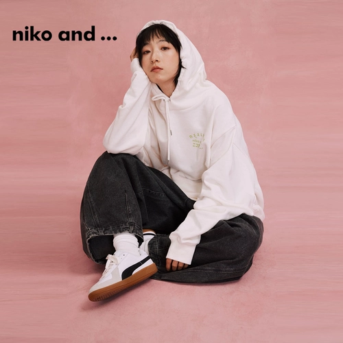 niko and ... Трендовая осенняя толстовка с капюшоном для отдыха подходит для мужчин и женщин