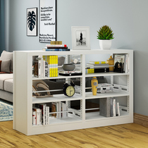 Household bookshelf Childrens floor low bookshelf Three-layer small bookshelf Single-sided steel shelf Living room study storage rack