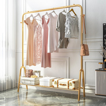 Hanging clothes rack floor bedroom Net red light luxury simple household room coat rack simple modern clothes rack