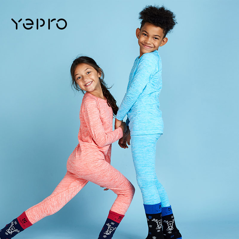 YEPRO children ski running sports functional inside clothing pants suit teenagers speed dry perspiration breathable spring autumn