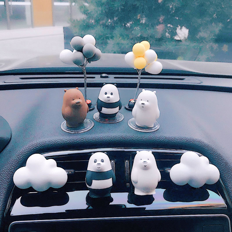 Car Pendulum Pieces Cartoon Creative Personality Small Bear Car Perfume Interiors Inwind Net Red Goddess Interiors Interior Decoration