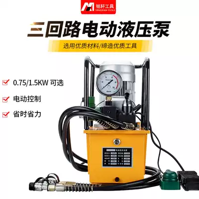 Foot type ultra-high pressure electric pump three-way solenoid valve high pressure oil pump hydraulic Pump Station 1 5KW 3KW