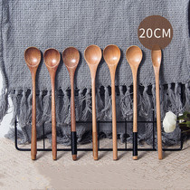 Falaite solid wood mixing spoon honey spoon coffee spoon wood spoon nanmu wooden spoon bee mixing stick coffee mixing spoon