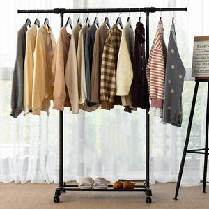 阳台卧室不锈折叠伸缩式晾衣架落地室内外