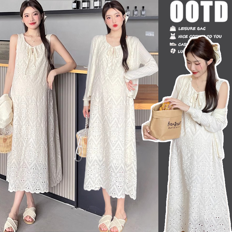 Maternity Wear Summer Style 2026 New Dress Lace Fashion Suit Summer Thin Loose Outdoor Summer Dress Maternity Wear Summer Style 2026 New Dress Lace Fashion Suit Summer Thin Loose Outdoor Summer Dress