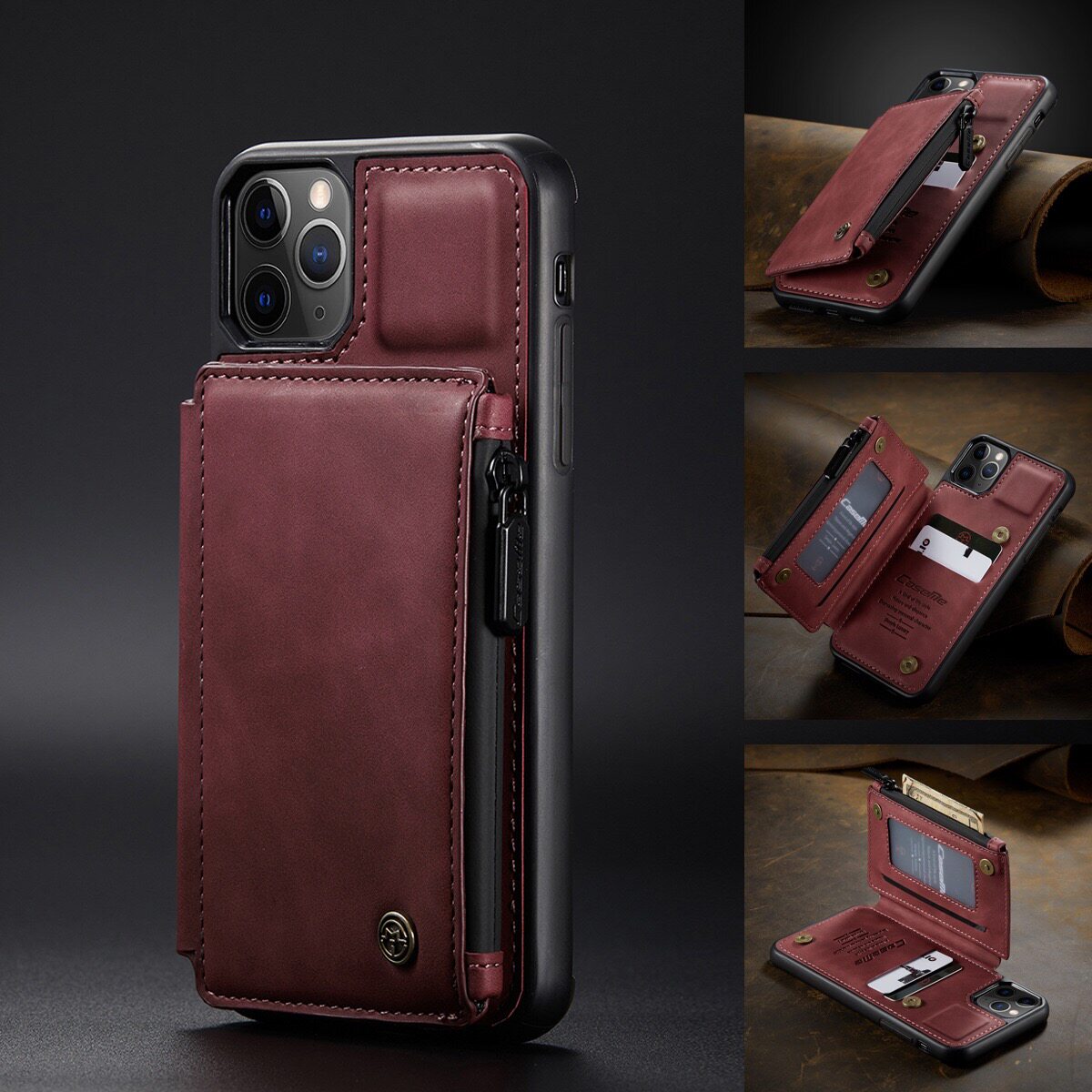 Applicable iPhone12promax flip phone shell suitable for apple 12mini leather sleeve new apple 12 protective sleeve with card iPhone12pro housing silicone gel