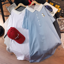 Large size pregnant women dress summer fashion summer short sleeve loose tide Hot Mom personality coat summer temperament skirt