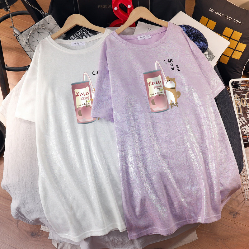 Pregnant Woman Summer Clothing Out of T-shirt Fashion style Personality Hot Mother Jersey Undershirt 2022 Summer Loose Medium Long Version T-shirt Blouse