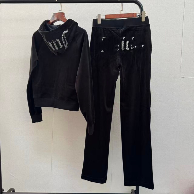 Ju Cut-Label Velvet Casual Suit with Hat, Skin-Friendly and Soft, Lin Sister Top m Pants S Size 1017