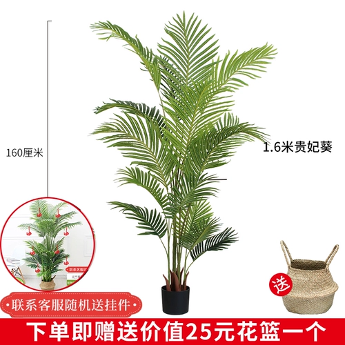 Северные симуляционные растения Санджифлауэр Пластиковые пластиковые крупные зеленые растения.