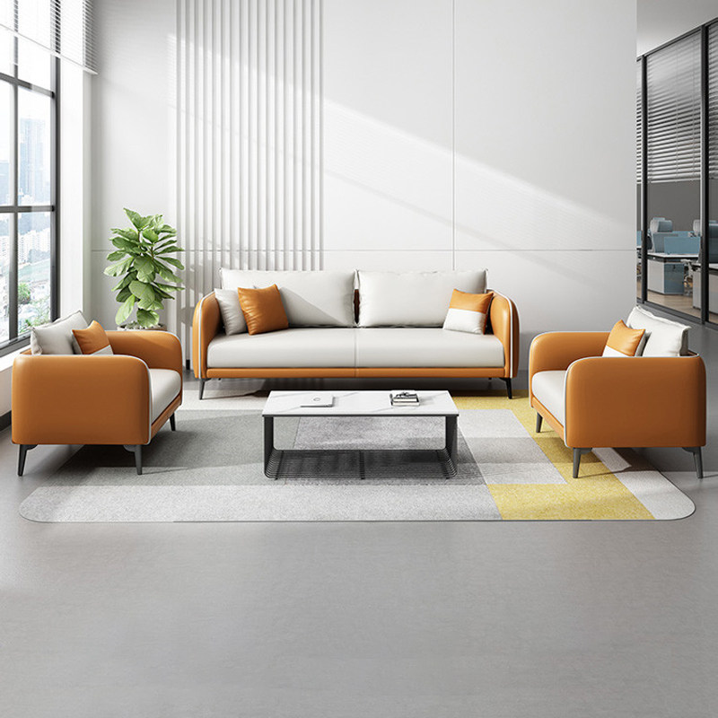 Pleasant Pavilion Office Sofa Reception Guest Office Negotiation Casual Lounge Area Brief Modern Tea Table Composition Suit