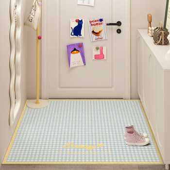 Entrance door floor mat, door entry foot mat, household wire loop entry door mat, light luxury high-end door non-slip carpet