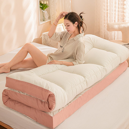 Feather velvet mattress upholstered home bedroom pad mattress pad quilt bed mattress rental special student bed foldable floor