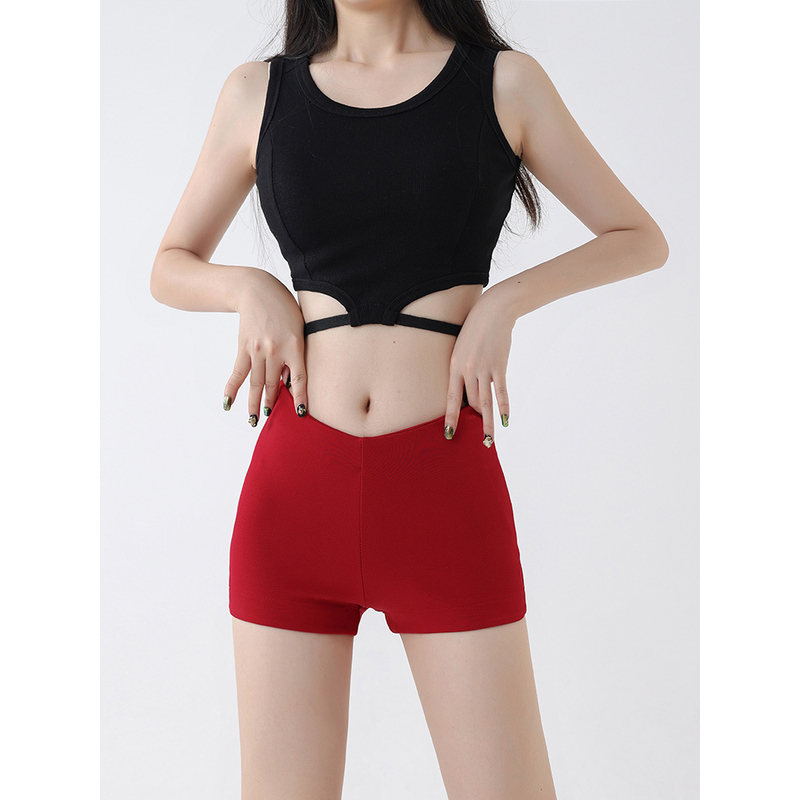 Ye Xiaowu Red Hot Girl Elastic Shorts for Women, Summer American Style High-Waisted Tight-Fitting Slimming Outerwear Hip-Hugging Hot Pants