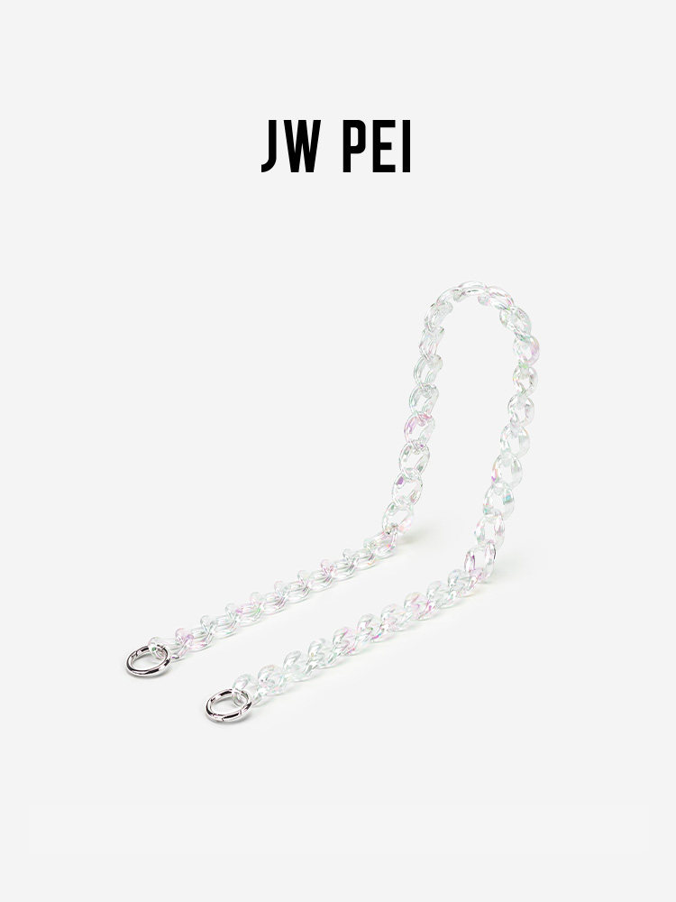 JW PEI women's bag chain Tara laser transparent acrylic chain single shoulder handbag accessories 713