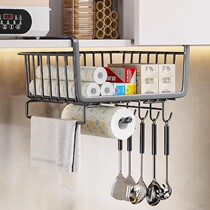 Kitchen rack storage rack layered hanging basket hanging storage rack hanging cabinet hanging cabinet under the wall cabinet paper hanging rack