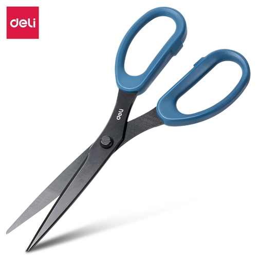 Deli Black Blade Ножницы из нержавеющей стали высокой стоимости домашней кухонный портной, прилипный набор бумаги, ножницы для бумаги, студентка Campus Expres